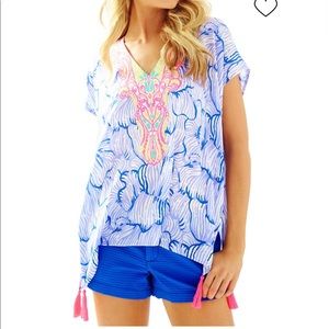 Lilly Pulitzer Sydney Caftan Top Lilly’s Lilac